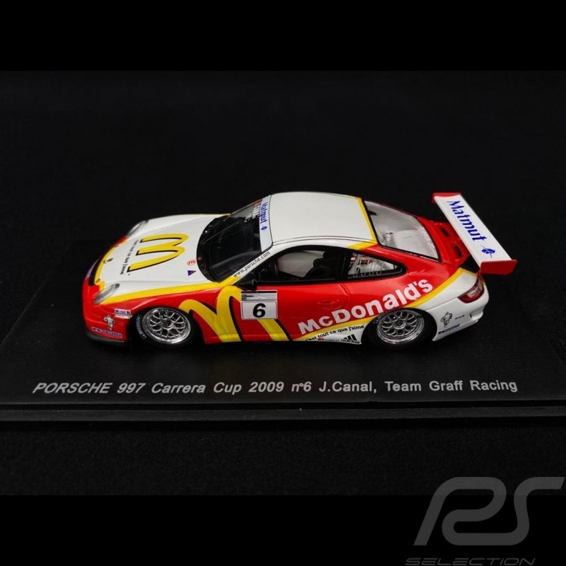 Porsche 911 type 997 Carrera Cup 2009 n° 6 Graff Racing 1/43 Spark MX018