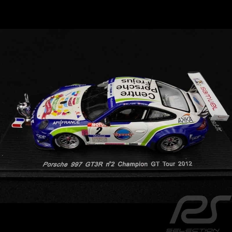 Porsche 911 GT3R type 997 Sieger GT Tour 2012 n° 2 1/43 Spark SF048