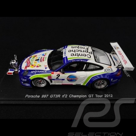 Porsche 911 GT3R type 997 Winner GT Tour 2012 n° 2 1/43 Spark SF048
