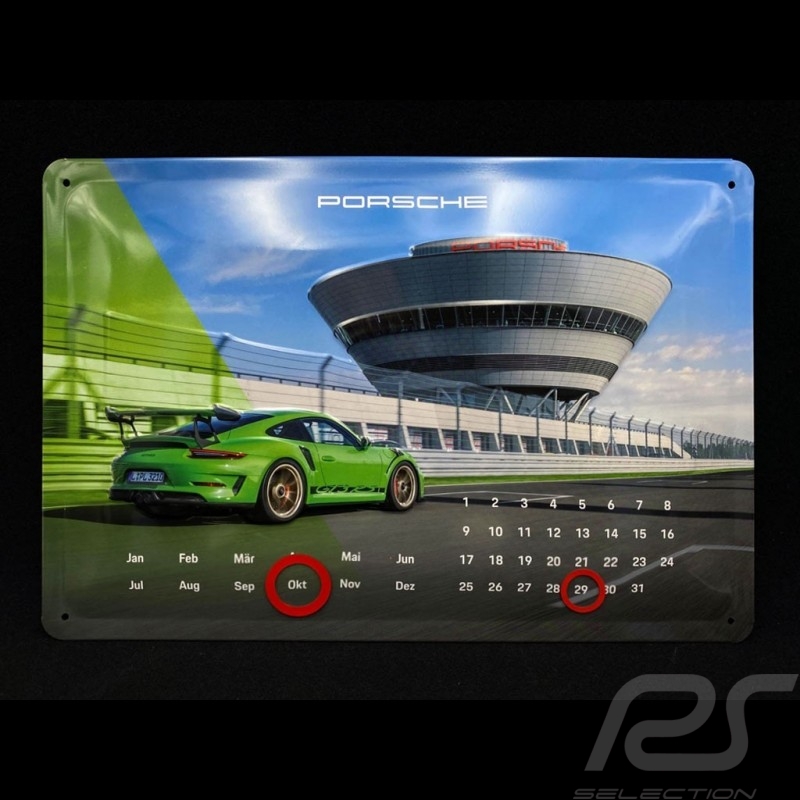 Porsche Calendar 911 GT3 RS perpetual metal to stand / to hang WAXL5000050