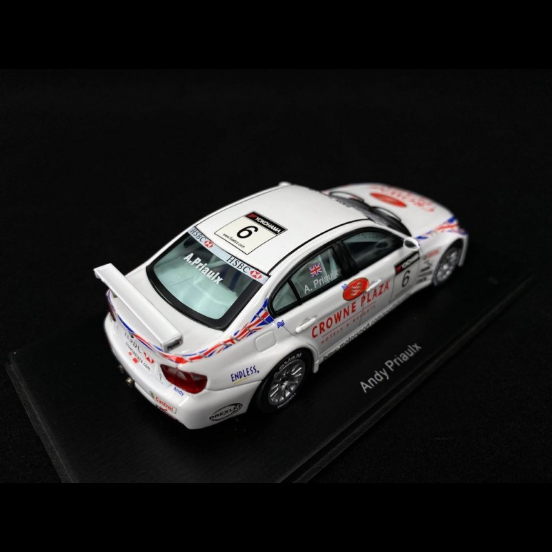 Miniature Spark 1/43 – BMW 320si Team UK N°6 – WTCC 2009 – Andy Priaulx – NEUVE En Boîte