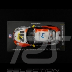 Porsche 911 GT3 Cup type 997 H2 Pharma n° 88 Carrera Cup Paul Ricard 2013 1/43 Spark SF073