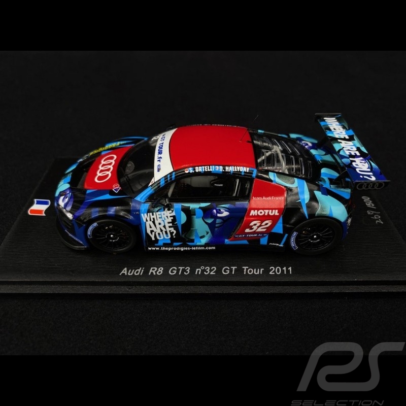 Audi R8 GT3 GT Tour 2011 n° 32 Hallyday / Ortelli 1/43 Spark SF028