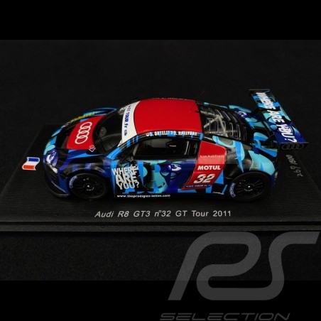 Audi R8 GT3 GT Tour 2011 n° 32 Hallyday / Ortelli 1/43 Spark SF028