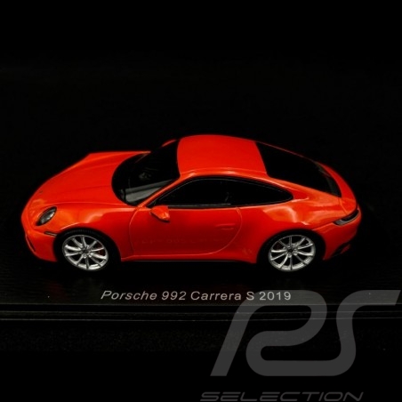 Porsche 911 Carrera S 2019 type 992 Orange fusion Lavoa orange 1/43 Spark S7836