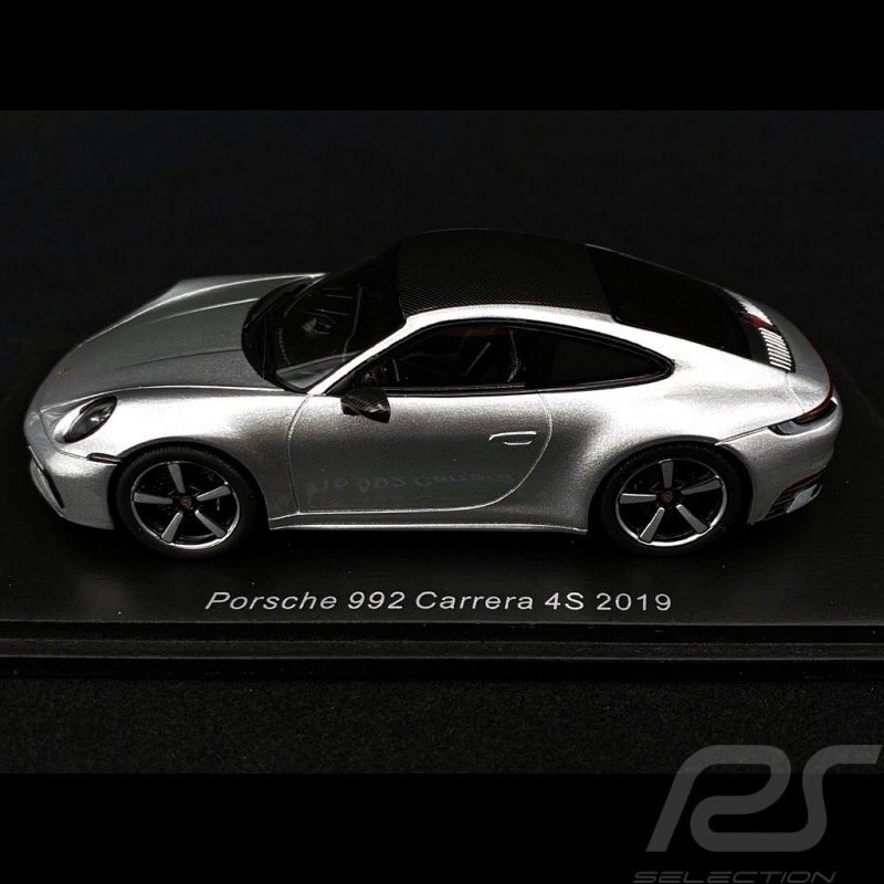 Porsche 911 Carrera 4S 2019 typ 992 GT Silbergrau 1/43 Spark S7834