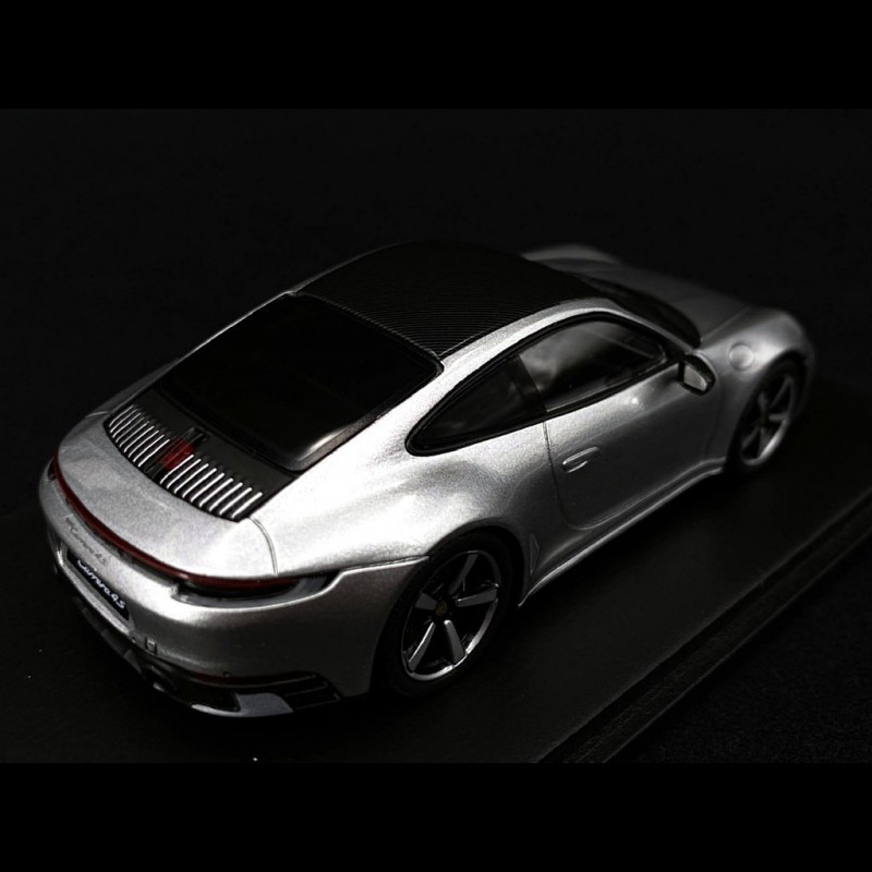 Porsche 911 Carrera 4S 2019 type 992 GT silver grey 1/43 Spark S7834