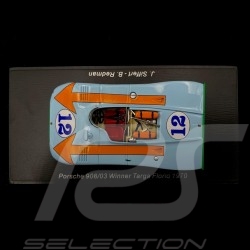 Porsche 908 /3 Gulf n° 12 Vainqueur Winner Sieger Targa Florio 1970 1/43 Spark 43TF70