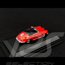 Porsche 356 B Cabriolet Rouge Red Rot 1/87 Welly 73106SW
