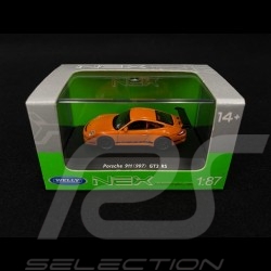 Porsche 911 GT3 RS type 997 Orange 1/87 Welly 73123SW