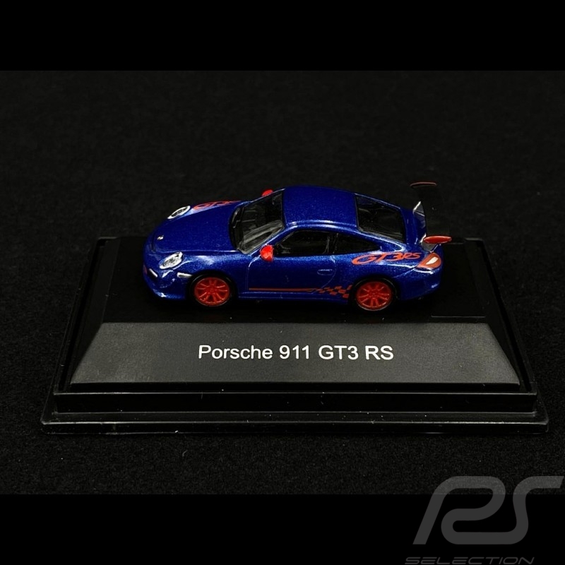 Porsche 911 GT3 RS type 997 Bleu / Rouge 1/87 Schuco 452631600