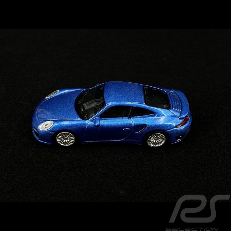 Porsche 911 Turbo Type 991 2016 Bleu Cobalt 1/64 Schuco 452010300