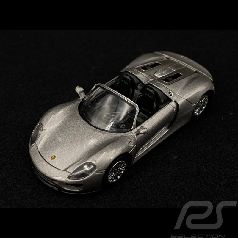 Schuco 1:64 Porsche 918 Spyder Silver Diecast Model Car 