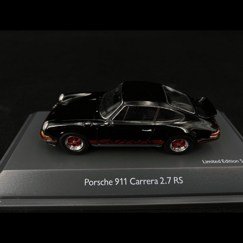 Porsche 911 2.7 Carrera RS 1973 black / red stripes 1/43 Schuco 450354900