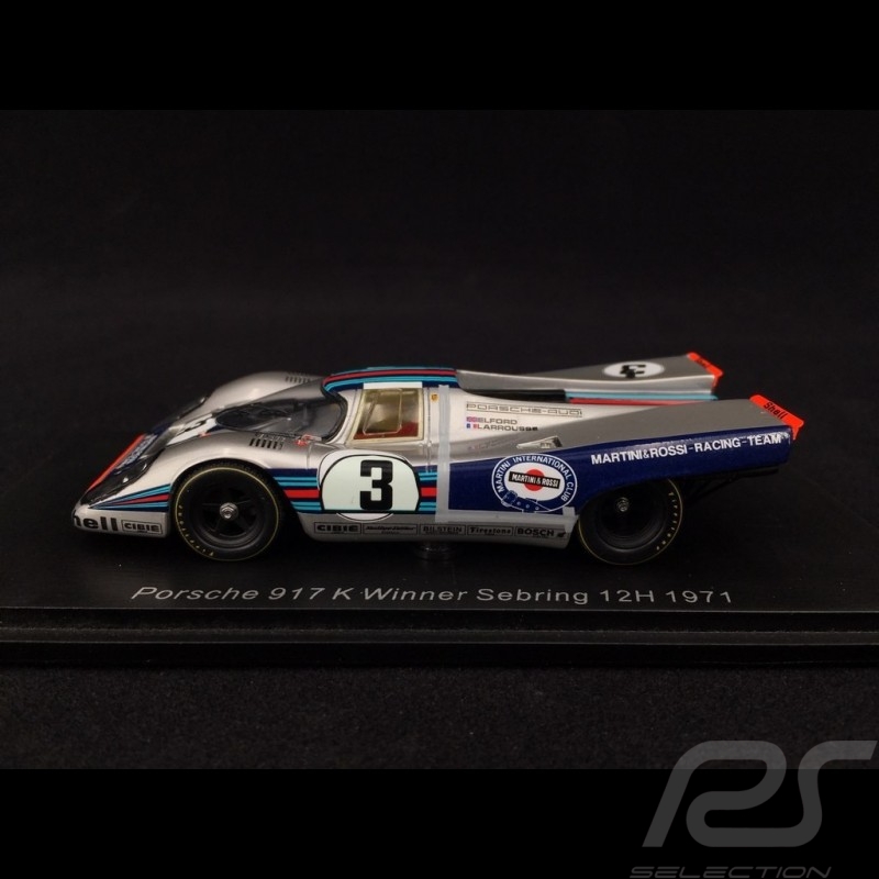 Porsche 917 K n° 3 Winner Sebring 12h 1971 1/43 Spark 43SE71
