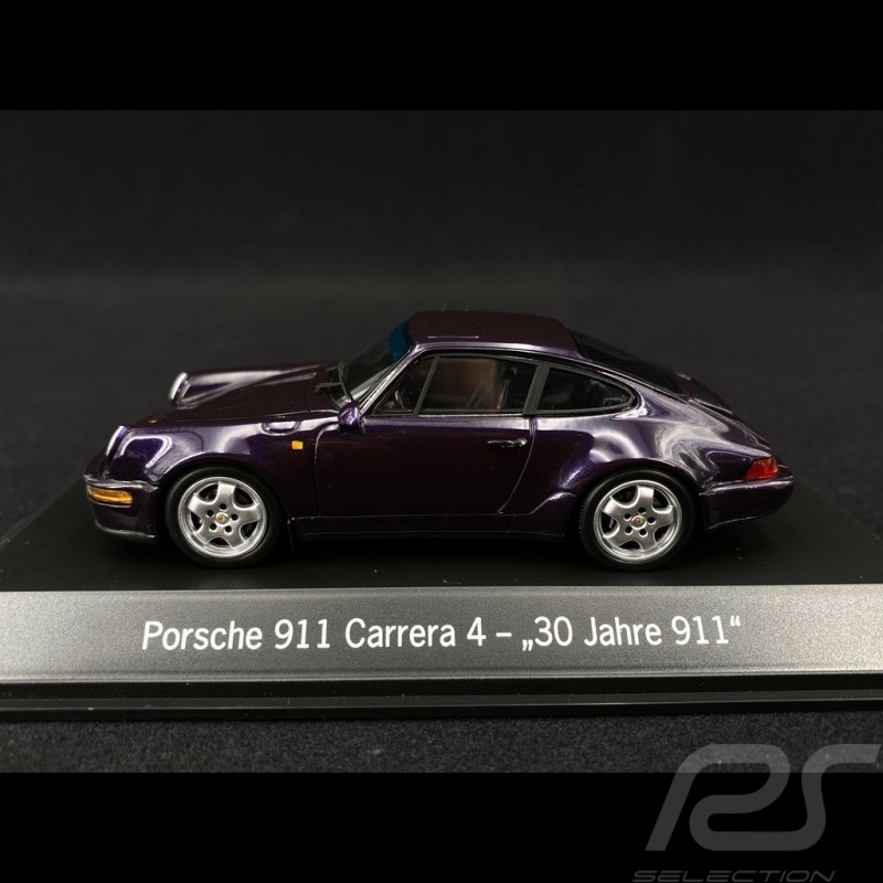 Porsche 911 type 964 Carrera 4 " 30 ans Porsche 911 " 1993 viola 1/43 Spark MAP02051120