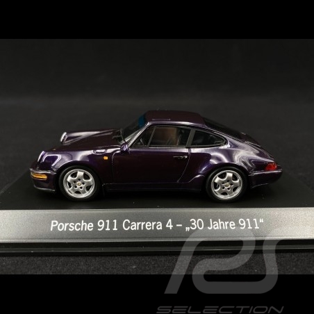 Porsche 911 type 964 Carrera 4 " 30 ans Porsche 911 " 1993 viola 1/43 Spark MAP02051120