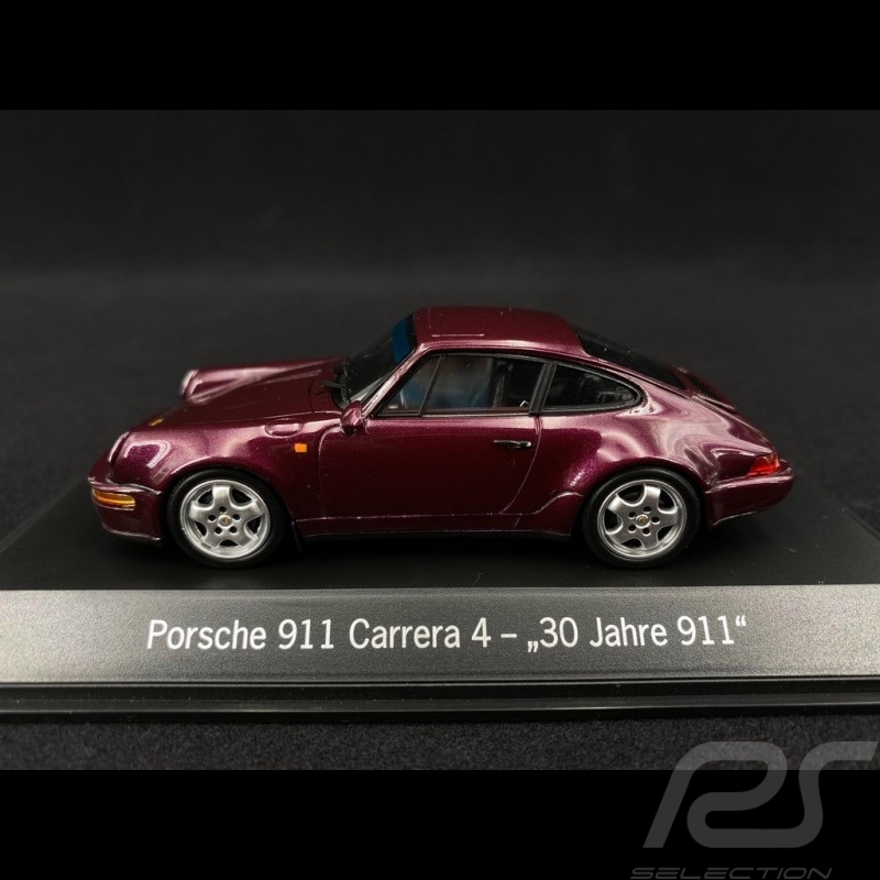 Porsche 911 type 964 Carrera 4 " 30 ans Porsche 911 " 1993 viola 1/43 Spark MAP02051020