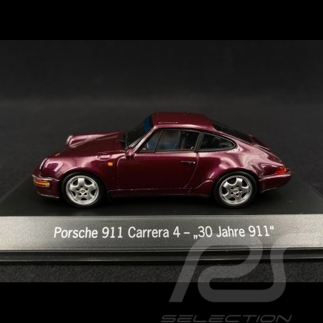 Porsche 911 type 964 Carrera 4 " 30 ans Porsche 911 " 1993 viola 1/43 Spark MAP02051020