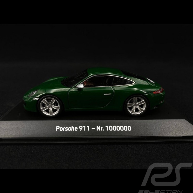 Porsche 911 type 991 Carrera S N° 1 million 1000000 vert Irlandais Edition 70 ans 1/43 Spark MAP02080020