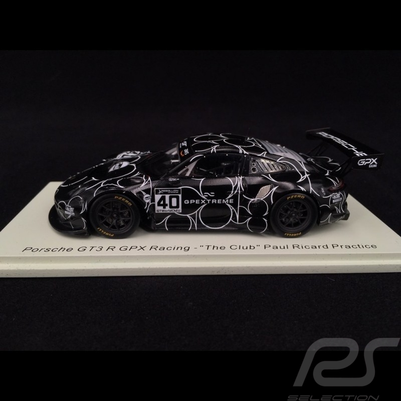 Porsche 911 GT3 R type 991 n° 40 GPX Racing "The Club" Paul Ricard Practice 1/43 Spark SP326