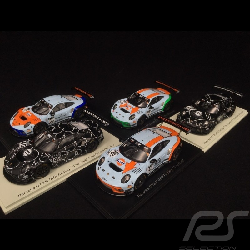 5. Set Porsche 911 GT3 R type 991 GPX Racing 1/43 Spark