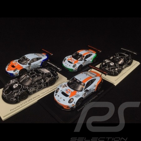 Set de 5 Porsche 911 GT3 R type 991 GPX Racing 1/43 Spark