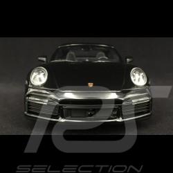 Porsche 911 Turbo S type 992 noir intense métallisé  jet black metallic Tiefschwarzmetallic  2020 1/18 Minichamps WAP02117B0L002