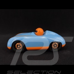 Voiture de course Spyder Vintage Bleu Gulf en bois pour enfant Schuco 450987700 wooden racing car Hölzerner Rennwagen