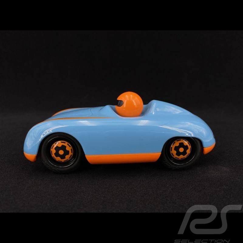 Vintage Spyder wooden racing car for children Gulf blue Schuco 450987700