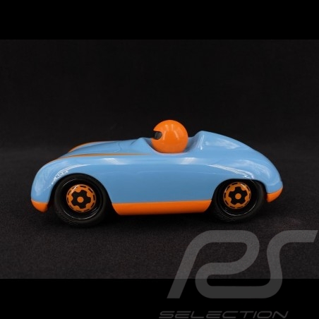 Voiture de course Spyder Vintage Bleu Gulf en bois pour enfant Schuco 450987700 wooden racing car Hölzerner Rennwagen