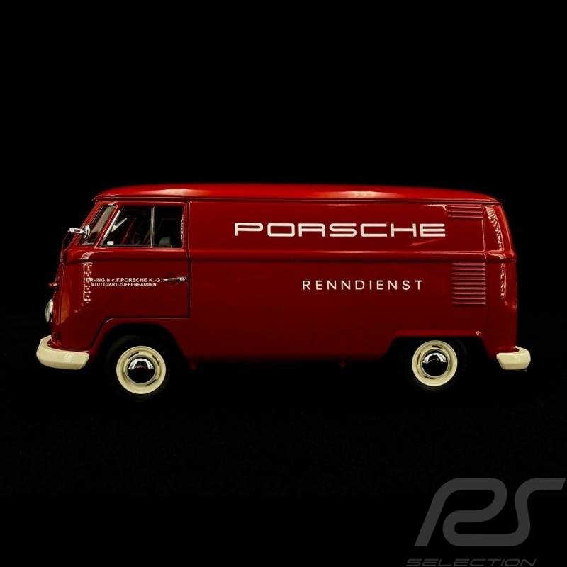 VW Combi T1 transporteur Porsche service course 1963 rouge 1/18 Schuco 450029900