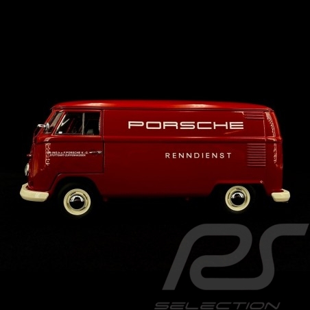 VW Transporter T1 van Porsche racing service 1963 red 1/18 Schuco 450029900