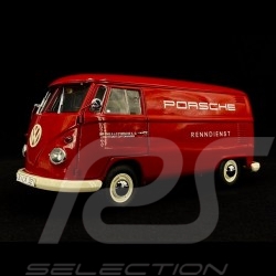 VW Transporter T1 van Porsche racing service 1963 red 1/18 Schuco 450029900