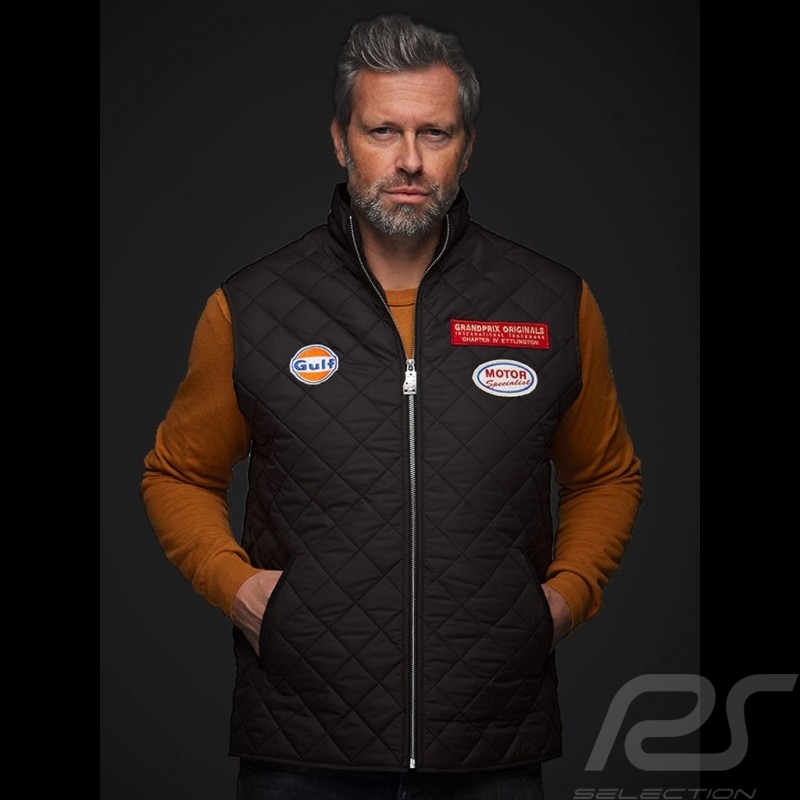 Veste Jacket Jacke Gulf blouson matelassé sans manches Noir - homme