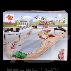 Porsche Racing 350 cm wooden track with 2 cars and accessories Eichhorn 109475850
