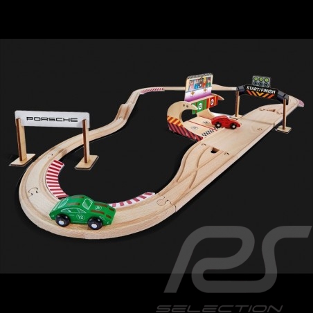 Circuit Porsche Racing en bois 350 cm avec 2 voitures et accessoires Eichhorn 109475850