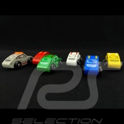 Set de 6 voitures Porsche 911 en bois pour circuit Porsche Racing Eichhorn 109475861