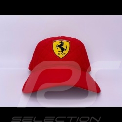 Casquette cap Ferrari matelassée quilted gesteppt rouge