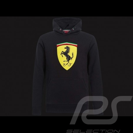 Sweatshirt Ferrari hoodie à capuche noir Collection Ferrari Motorsport - enfant