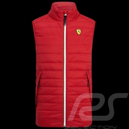 Ferrari Jacket Padded Sleeveless Red Ferrari Motorsport Collection - men