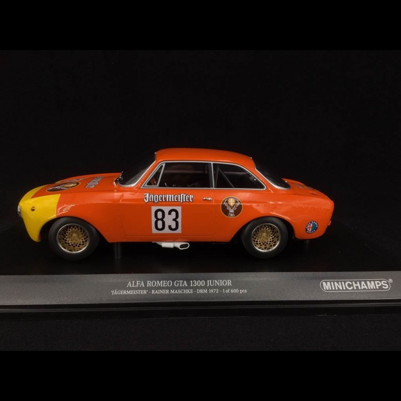 Alfa Romeo 1300 GTA Junior Jägermeister n° 83 DRM 1972 1/18 Minichamps  155721283