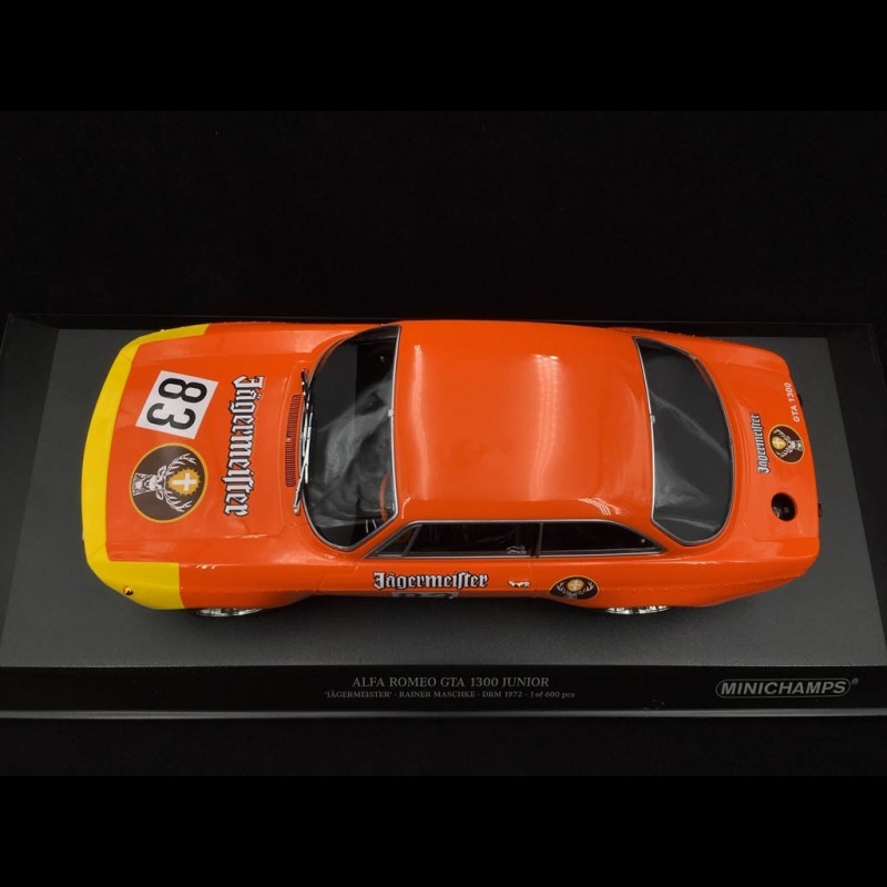 Alfa Romeo 1300 GTA Junior Jägermeister n° 83 DRM 1972 1/18 Minichamps  155721283