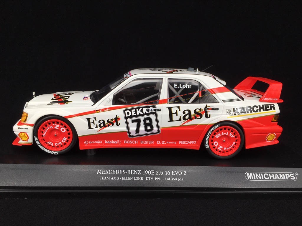 Mercedes Benz 190e 2 5 16 Evo 2 Amg N 78 Dtm 1991 1 18 Minichamps Selection Rs