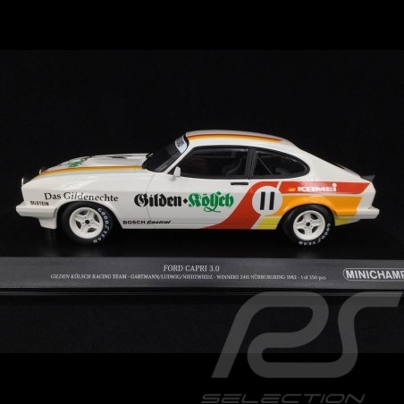 Ford Capri 3.0 Gilden Kölsch Racing Team n° 11 Winner Nürburgring 1982 1/18 Minichamps 155828611