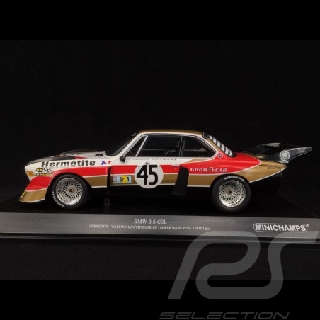 BMW 3.5 CSL Hermetite n° 45 Le Mans 1976 1/18 Minichamps 155762645