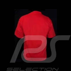 T-shirt Ferrari silver logo red Men