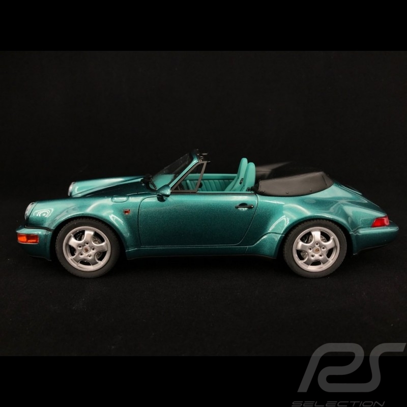 Porsche 911 Cabriolet type 964 Turbo look 1992 vert Wimbledon 1/18 GT Spirit GT294