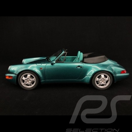 Porsche 911 Cabriolet typ 964 Turbo look 1992 Wimbledon grün  1/18 GT Spirit GT294