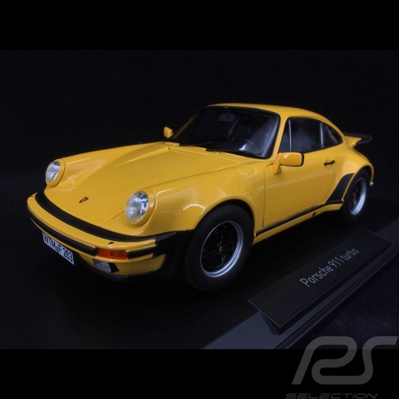 1/18 Norev Porsche 911 Turbo 3.0 1976 930 Yellow Full Open Diecast 